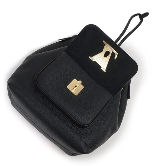 Louis Vuitton Grain Calf Leather LockMe Bucket Bag Black - Picture 10 of 12